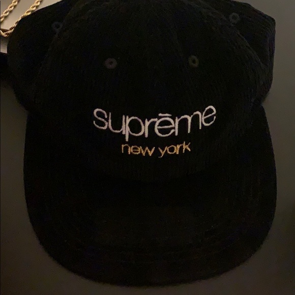 supreme new york corduroy hat